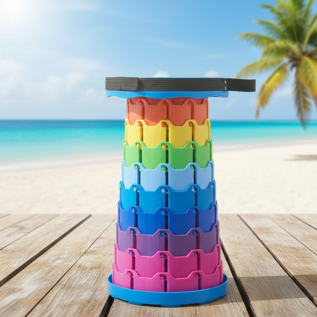 Collapsible camping stool