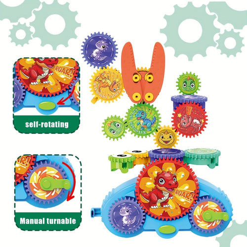 Colorful gears building blocks toy for kids