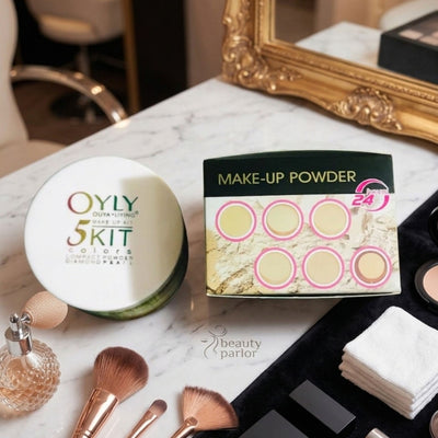 Compact Powder Kit OYLY Face Powder Smooth Coverage Makeup Set