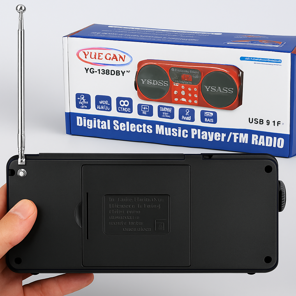 Radio  YUEGAN YG-1881BT, Digital Music player designed for Everyday use