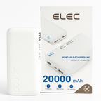Elec Power Bank,  PD Fast Charging, High-Capacity Portable Charger, 20000mAh
