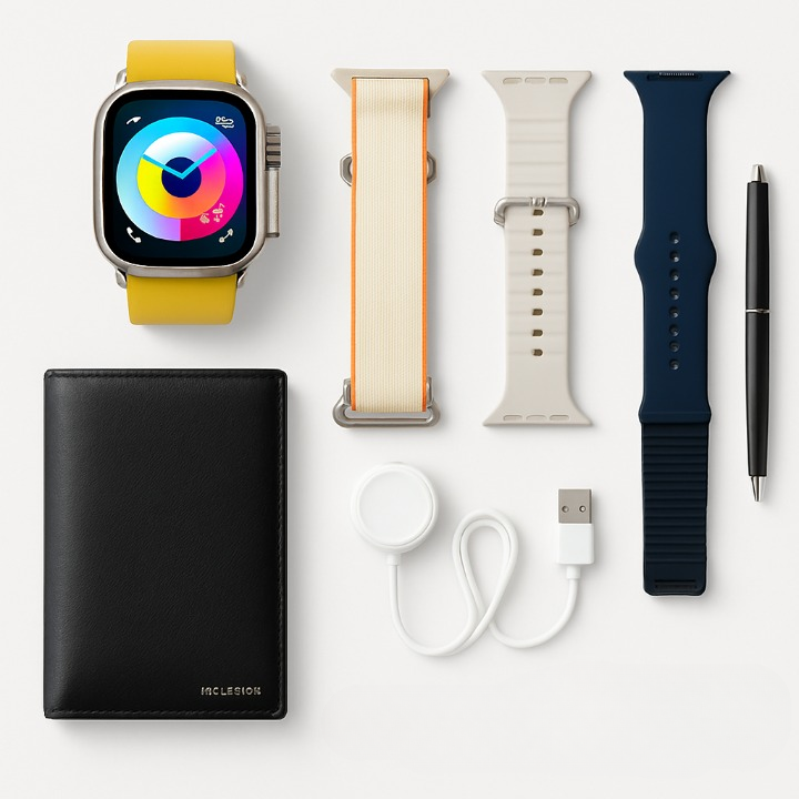 S200 Smart Watch, Full Display with Original Strap, Wallet Feature Protective Cover