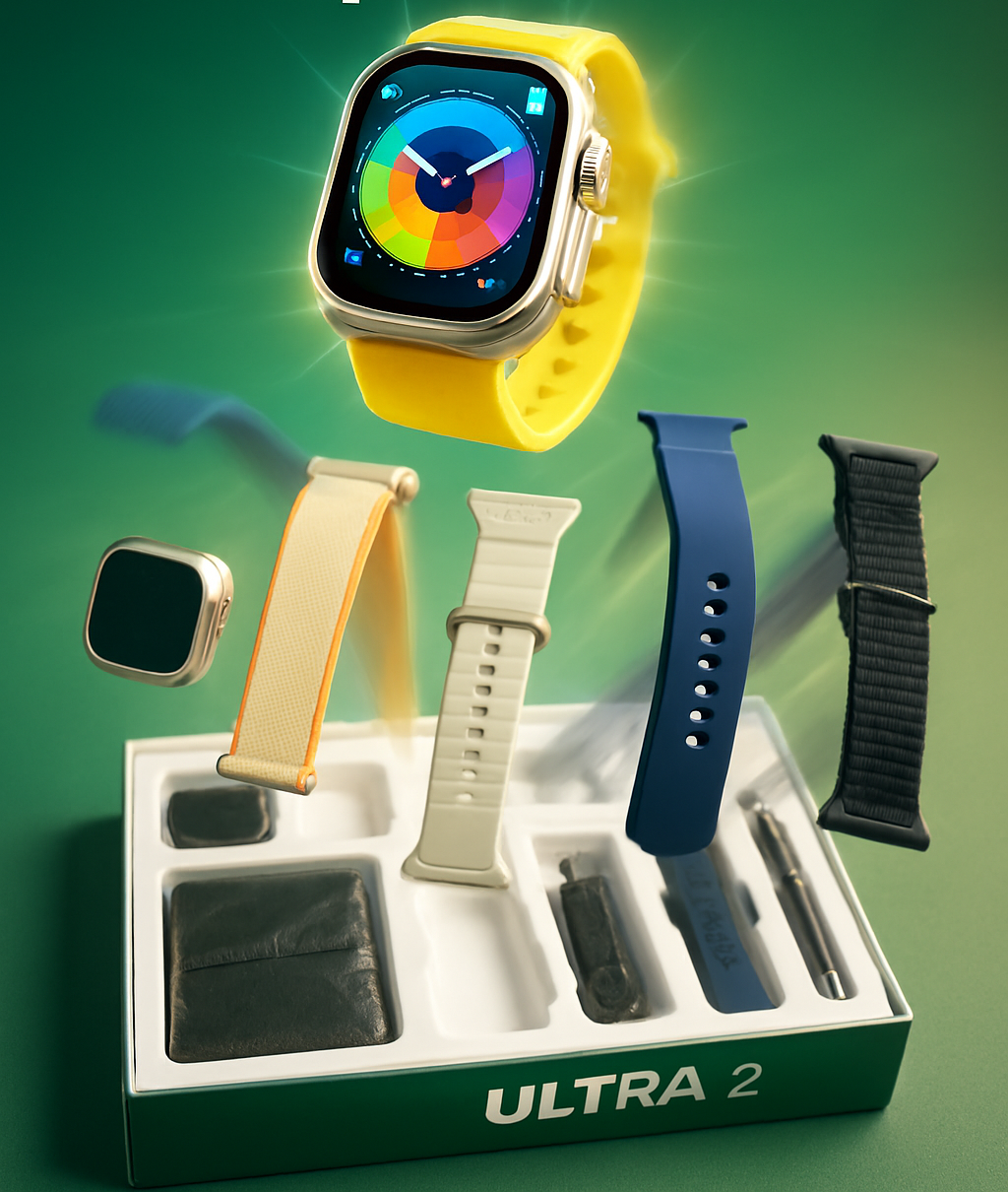 S200 Smart Watch, Full Display with Original Strap, Wallet Feature Protective Cover