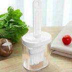 Oil Bottle with Silicone Brush – Durable Kitchen Tool for Easy Cooking and Baking Use.( Random Color