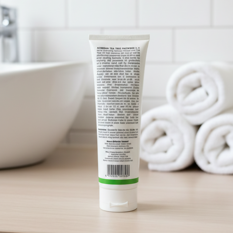 Acnesan Tea Tree Facial Cleanser For Oily Skin Gentle Formula Smooth Texture Deep Cleansing - 100ML