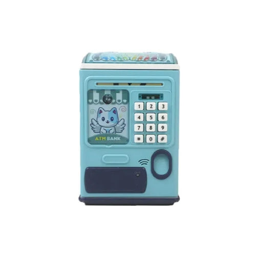 Creative ATM Piggy Bank, Music Money Saving Box with Auto Roll for Kids