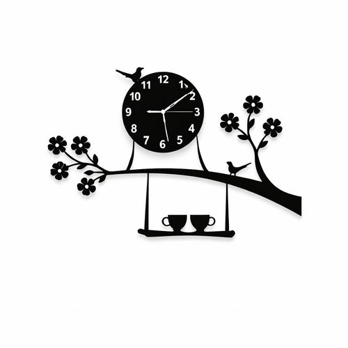 Creative Wooden Wall Clock for Home and Office Decor