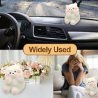 Cute Animal Squishy Stress Relief Toy Soft Fidget Toy for Kids and Teens White