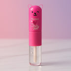 Cute Bear Lip Balm with Lip Oil Hydrating Glossy Finish Lip Care 6 Colors