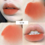 Cute Rabbit Keychain Lip Gloss Nude Shade Portable Lip Care