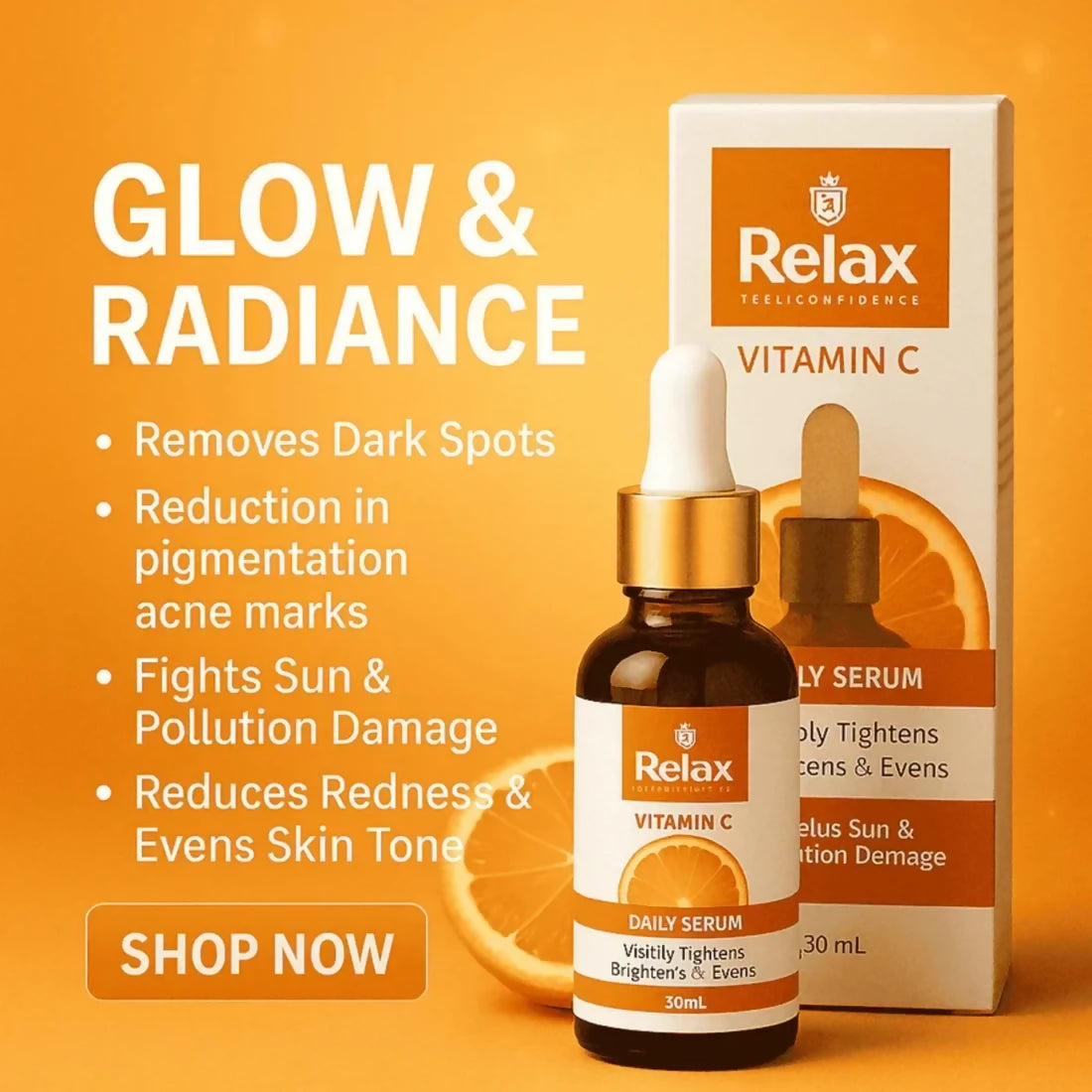 Relax Vitamin C Serum 30ml | Brightening, Firming & Even Skin Tone