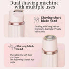 2-in-1 Dual Head Shaver & Electric Trimmer for Women – Rechargeable Hair Remover & Grooming Tool