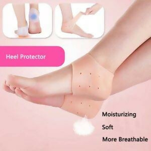 Silicone Gel Heel Pad Socks | Pain Relief & Anti‑Crack | 1 Pair Heel Guards & Protectors for Men & Women