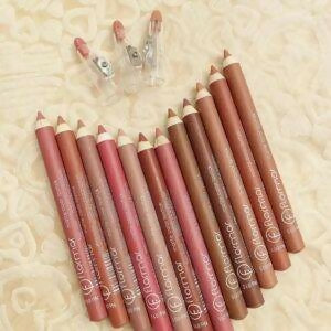 Set of 12/6 Pcs Matte Nude Colors Lip Liners Pigmented Lip Pencils