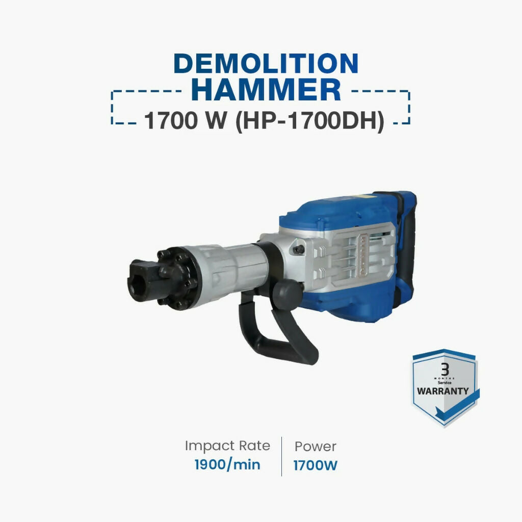 Hyundai Demolition Hammer 1700 W, high-power, for concrete & masonry