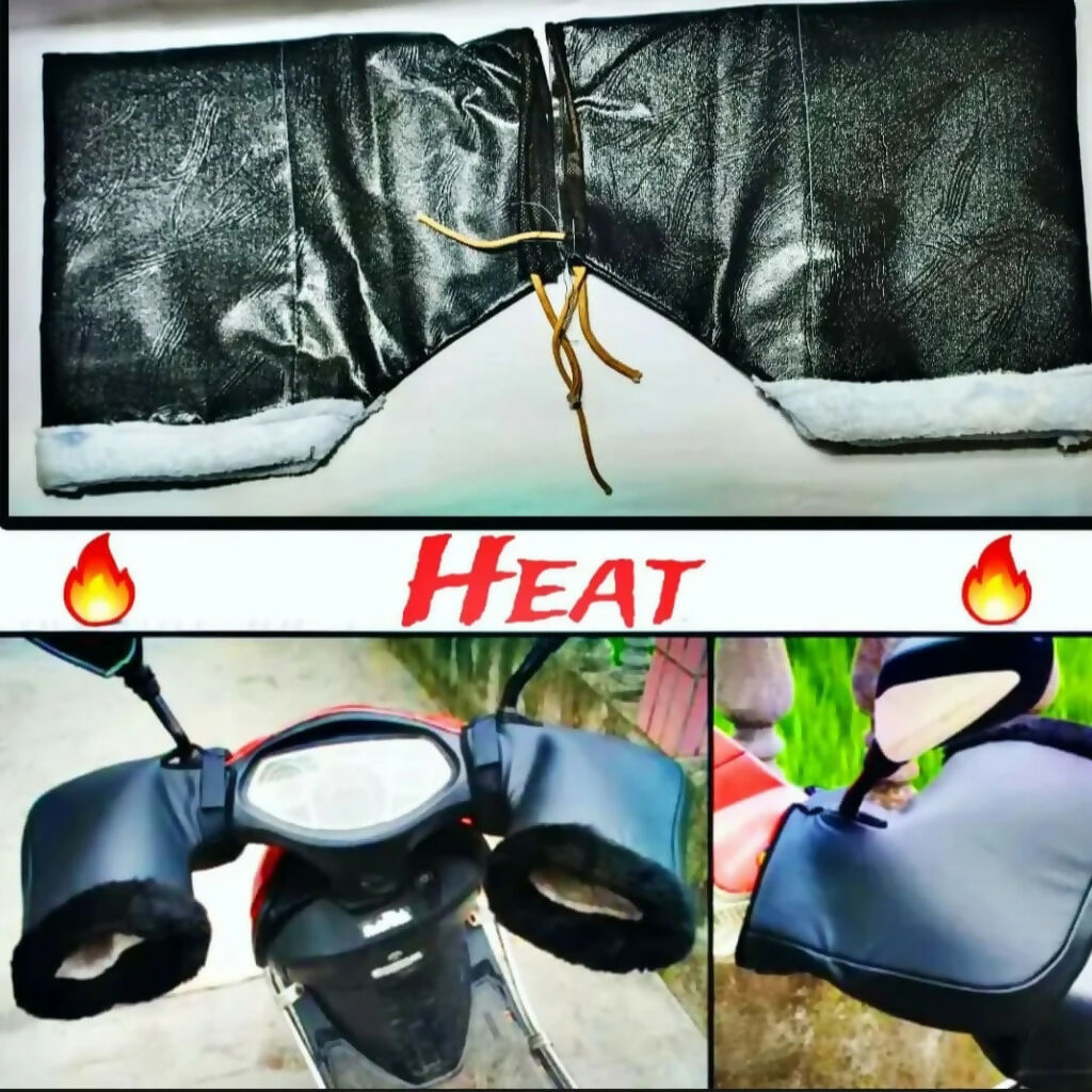 2Pcs Universal Motorcycle Handle Gloves, Windproof & Insulated