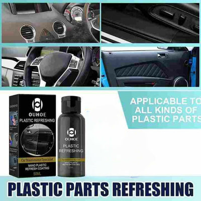 Ouhue Nano Coating for Car Plastic – Interior & Exterior Plastic Restorer for Long-Lasting Shine & Protection