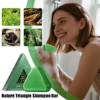 Nature Triangle Shampoo Bar | Plant-Based Herbal Hair Growth Soap | Calming, Strengthening & Eco-Friendly