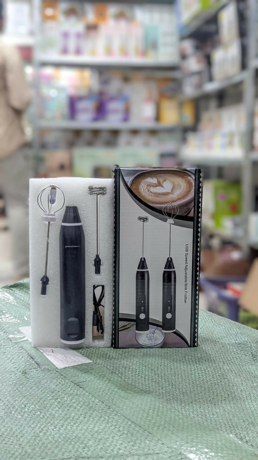 2-in-1 Rechargeable Coffee Beater & Electric Milk Frother – Smooth Mixing, Compact & Easy to Use