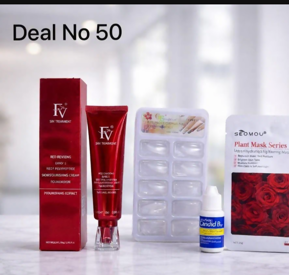 Plant Mask Scurb & Facial Kit For Glowing Skin 3 in 1