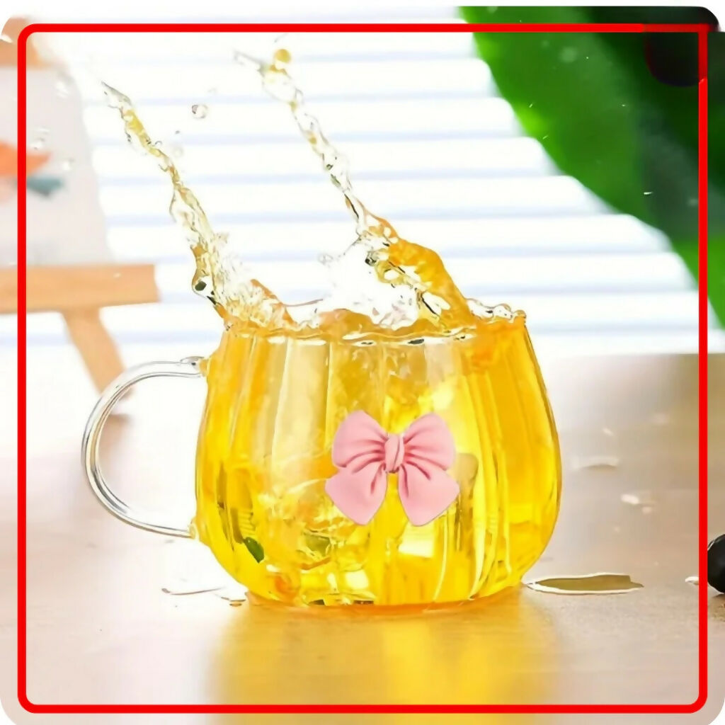 Stylish Bow Cup, Aesthetic Coffee & Tea Mug with Bow Handle, for Home, Office & Gift Use