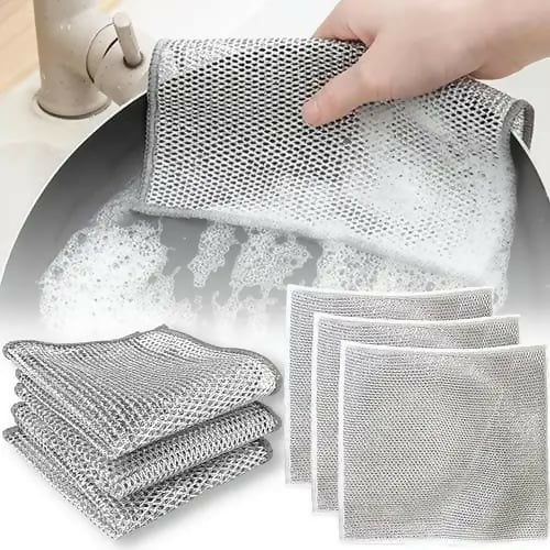 (pack off 10) Dish washing Cleaning cloth | Wire Dish washing Rugs for Kitchen Dishes