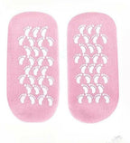 1 Pair Reusable Silicone Spa Gel Socks For Dry Feet And Cracked Heel Treatment