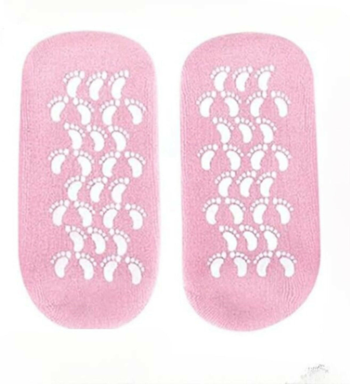 1 Pair Reusable Silicone Spa Gel Socks For Dry Feet And Cracked Heel Treatment