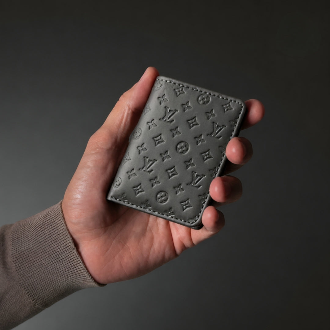 Designer Monogram PU Leather Wallet for Men