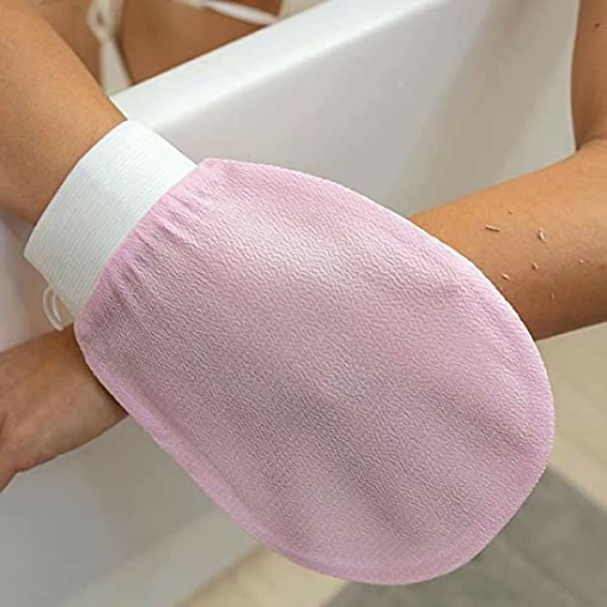 1pcs High Quality Exfoliating Gloves , Dead Skin Remover Sponge Deep Exfoliator for smoothing , Body scrubber for bathing and massage