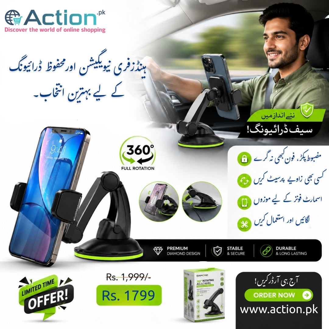 Diamond Car Mobile Holder