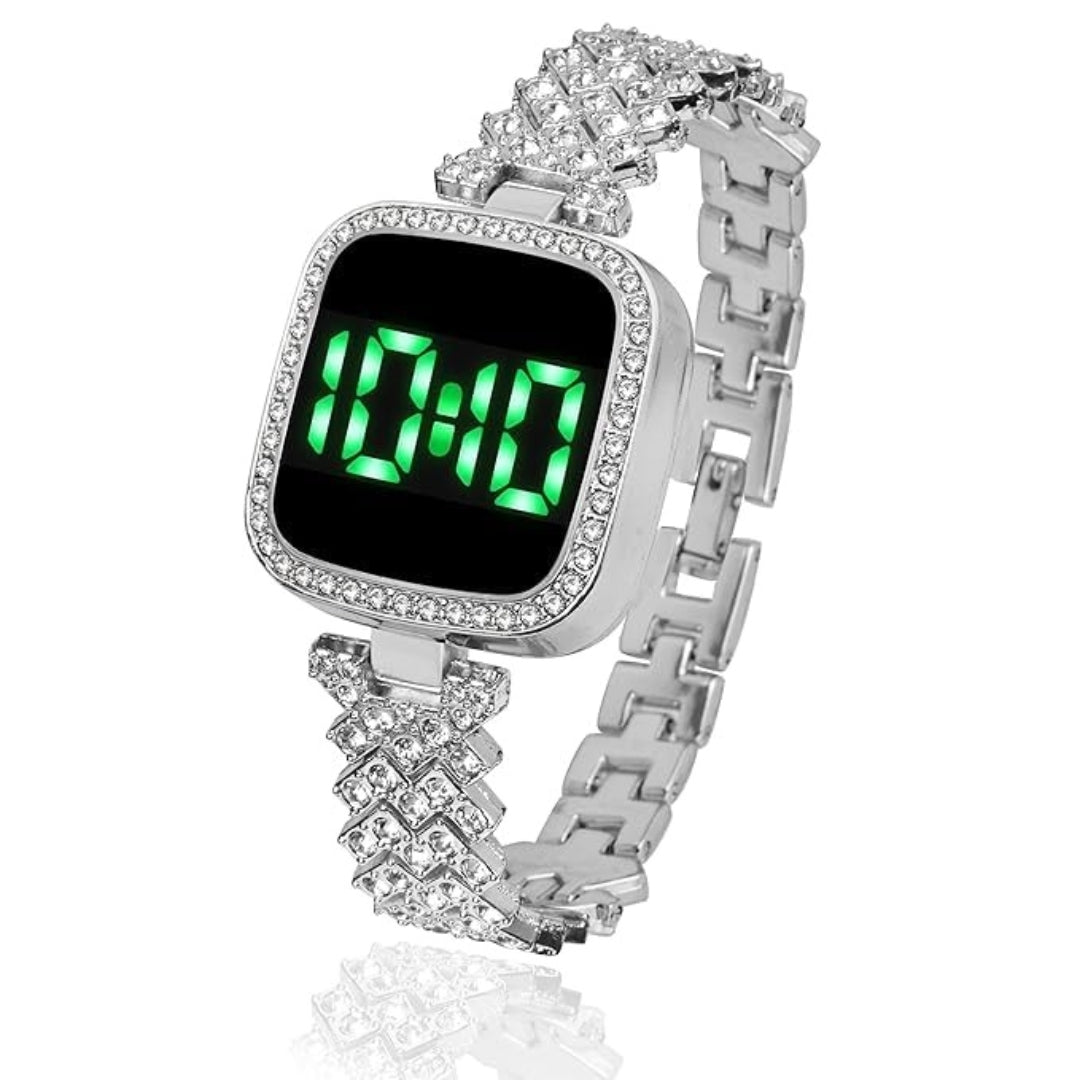 Diamond Touch Screen LED Watch for Girls