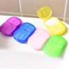 Portable Outdoor Travel Soap Paper Washing Hand Bath Clean Scented Slice Sheets Disposable Boxes Soap Mini Paper Soap