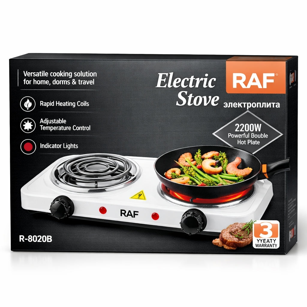 Double Head Electric Ceramic Stove, Smart Induction Cooker, 1000W