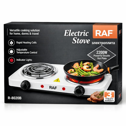 Double Head Electric Ceramic Stove, Smart Induction Cooker, 1000W