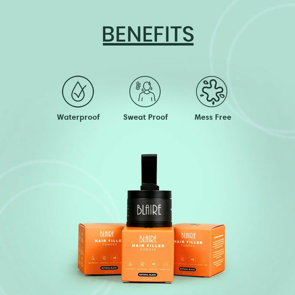 BLAIRE Hair Filler Powder – Instant Root & Thinning Hair Concealer