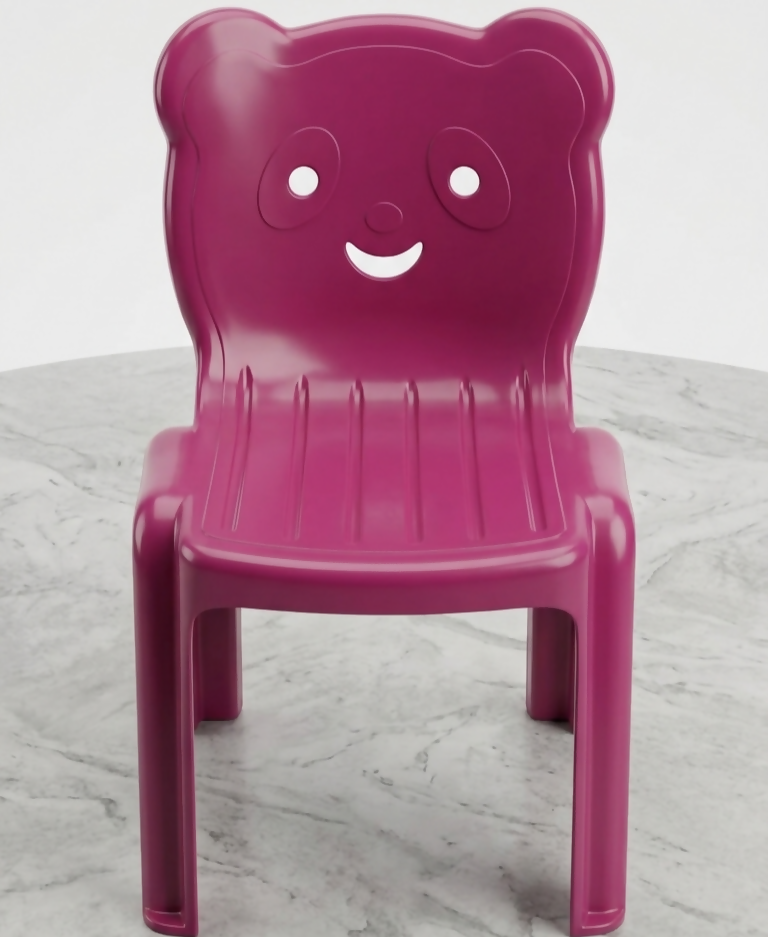 Panda Face Design Kids Chair