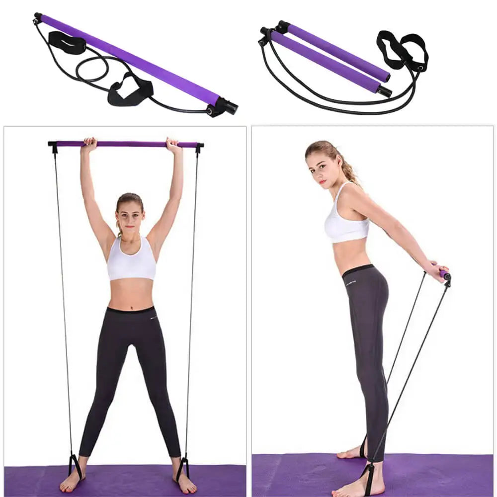 Pilates Stick Portable Fitness Bar for Home Gym Workout