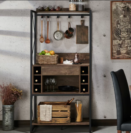 Durrett Kitchen Organizer Shelve Baker's Rack Decor