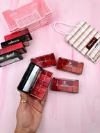 10 in 1 Lipstick & Blush Palette Creamy Matte Makeup Palette for Lips and Cheeks