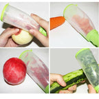 Transparent Apple Peeler with Green Lid for Kitchen