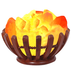 Pink Crystal Basket Lamp