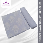 Unstitched Suit, Elegant Lawn with Embroidered Front & Boti Sleeves