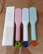 Self cleaning hair comb