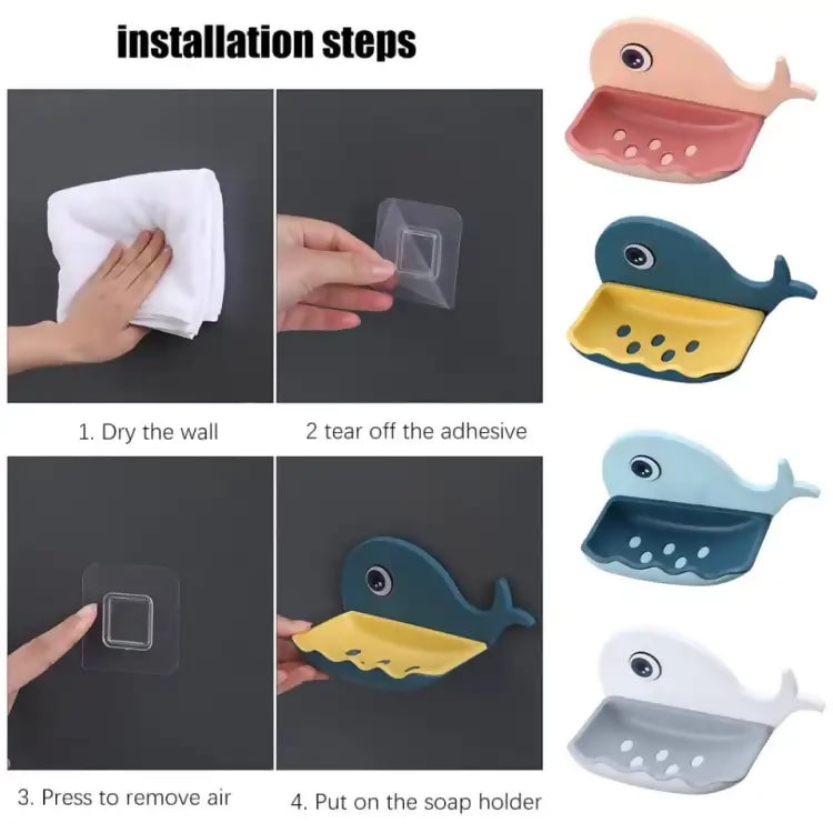 Whale Fish Shaped Soap Holder