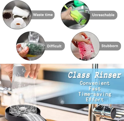Glass washer – Glass washer for kitchen – Glass Rinser Cup Bottle Washer Cleaner for Kitchen Sinks, Kitchen Sink Accessories Attachment Stainless