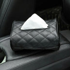 Leather Car Napkin Holder, Premium PU Leather, Car Interior Organizer