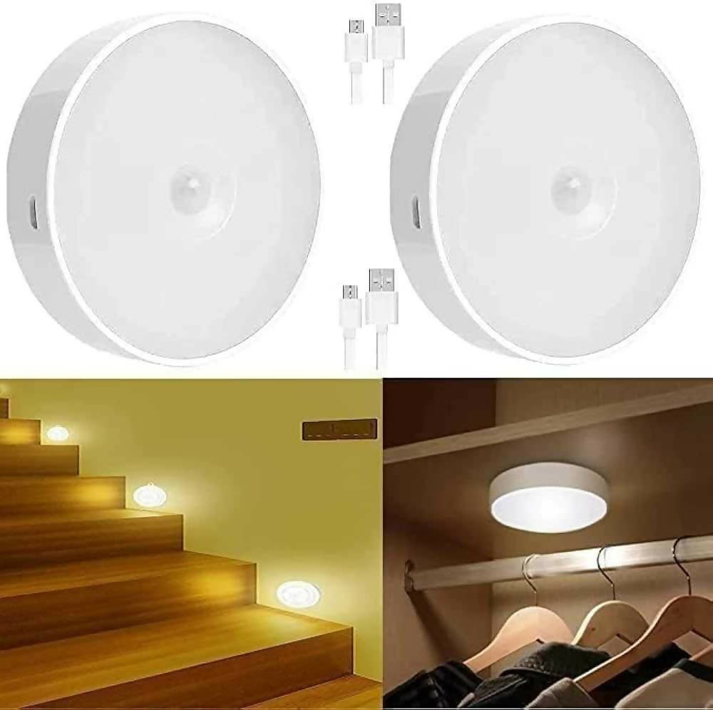 Motion Sensor Light for Home with USB Charging Wireless Self Adhesive LED Body