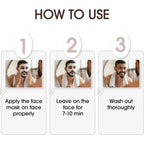 NICONI Men Enzyme De-Tan Pack 300g | Face & Body Cleansing & Brightening Cream