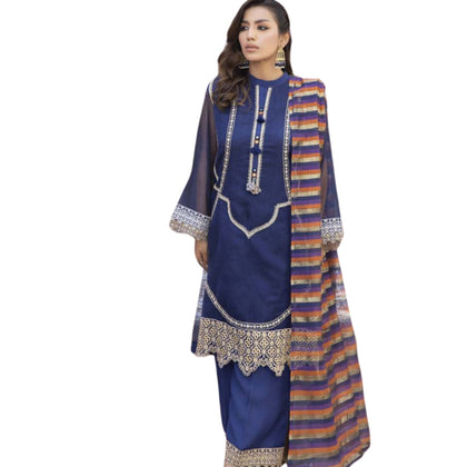 Suit, 3-Piece Ensemble, Intricately Crafted Shirt & Culotte Trouser, for Women